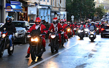 A Bastia avant Ajaccio  : Les Pères Noël en moto…