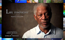 Morgan Freeman et Alban Michon célèbrent la "Life symphony" de Franck Fougère