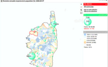 Les départements de Corse  comptent désormais 327 283 habitants