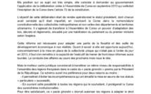 Evolution constitutionelle : François Tatti écrit au Premier ministre