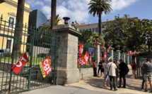Manifestation symbolique de la CGT à Ajaccio