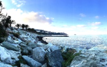 La photo du jour : Les enrochements du  front de mer bastiais
