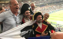 La bannière corse au stade Loujniki de Moscou