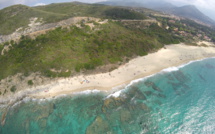 La photo du jour : La plage de L'Osari vue du ciel