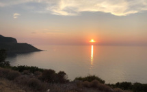 La photo du jour  : Lueurs crépusculaires à  l'Ostriconi