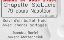 Concert à la chappelle Sainte Lucie d'Ajaccio