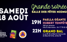 Grande soirée samedi 18 août à Miomu