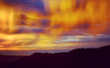 La photo du jour : Ciel d'or au-dessus de Montemaiò