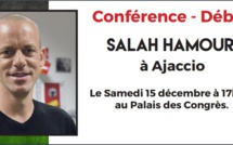 Salah, avocat franco-palestinien, militant des Droits de l'Homme en conférence à Ajaccio du PCF