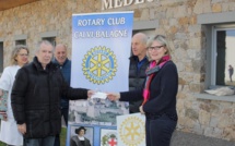 Le Rotary Calvi-Balagne remet un  chèque de 2000€ au Centre Hospitalier Calvi-Balagne