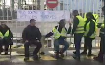 Bastia : Les Gilets jaunes s'installent devant le dépôt pétrolier de La Marana