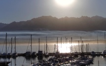 La photo du jour : Quand  le Soleil s'ébroue dans le ciel de Balagne