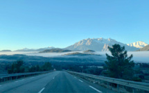 La photo du jour : Dans la descente du col de Pietralba 
