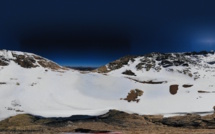 La photo du jour : Le Lac de l’Oriente enneigé