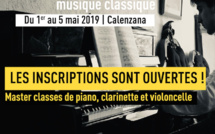 Inscriptions pour une accademia de musique classique à Calenzana