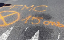 Les motards en colère et les Corsican Riders dénoncent et taguent les dos-d'âne d'Ajaccio