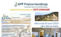 Les Groupes Relais de l'APF vous donnent rendez-vous à Coti-Chiavari le mercredi 3 avril
