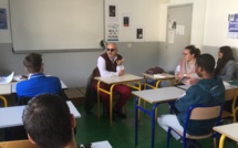 Un atelier d'écriture avec l’écrivain Eric Poindron au Lycée Vincensini de Bastia