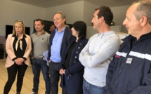 Le SIS 2B visite la caserne provisoire des sapeurs-pompiers de Lisula