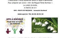 Ajaccio : France Alzheimer lance un appel à bénévoles pour son action Brin de Muguet 