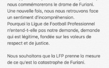 Le Collectif de Furiani demande à la LFP le report des matches du 5 Mai