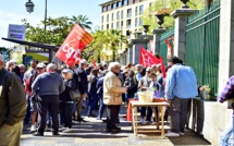 Intersyndicale CGT, CFE-CGC, FO, FSU, UNSA  : Petite mobilisation à Ajaccio