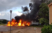 Trois véhicules incendiés ce matin à Calenzana