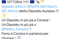 Femu a Corsica : Vittoria ! Un Diputatu in più pà a Corsica ! 