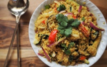 A table : La salade de quinoa au poulet et légumes croquants d'Anne-Flore