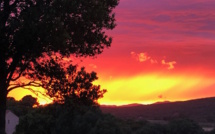 La photo du jour : Propriano au coucher de soleil