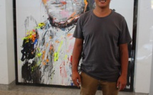 L'artiste peintre Hom N'Guyen présent ce 29 juin à Calvi pour son exposition 'Racines" dans la Tour du Sel rénovée de Calvi