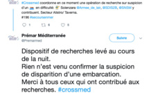 Pas de traces de l'embarcation en difficulté au large de Prunete