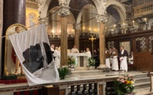 Guardia corsa papale in Roma : messa in lingua corsa in San Grisogono è prucessio di à Madonna Fiumarola