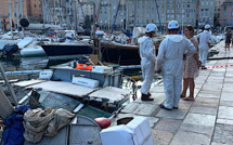 Bastia : un bateau de pêche coule dans le vieux-port. Opération de dépollution en cours