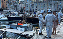 Bastia : U Pinese II a, finalement, coulé dans le Vieux-Port