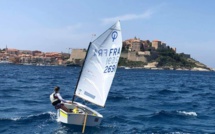 La calvaise Alexandra Santelli à la coupe internationale d'été d'Optimist à Plérin