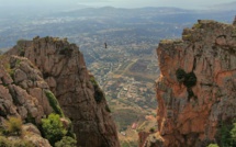 La photo du jour : slackline au Monte Gozzi