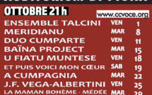 Vendredi et Samedi à l'auditorium de Pigna