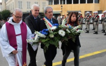 11-Novembre : A Calvi, messe, cérémonie au monument aux morts et dépôt de gerbe  en mer 