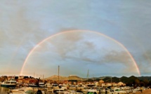 La photo du jour : double arc-en-ciel au dessus de Saint-Florent