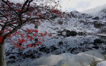 La photo du jour : Le lac de Melu entre dans l'hiver 