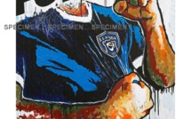 "Forzaaaa Bastia !" une œuvre réalisée par l'artiste calvais Antò Fils de Pop