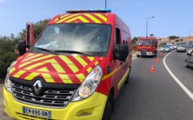 Une voiture sous un pont à Bastia : une personne blessée