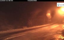 Vizzavona : Les premiers flocons de neige ont commencé à tomber