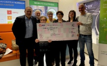 EDF Corse remet un chèque de 6 732 € à l'AFM Téléthon