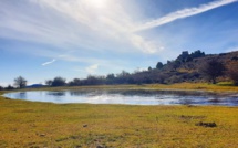 La photo du jour : sous la chapelle San Alesiu, un petit lac