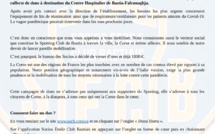 Coronavirus : Les Socios lancent un appel aux dons pour l’hopital de Bastia