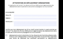 Coronavirus : pas de nouveau formulaire d’attestation dérogatoire de déplacement pour le moment