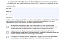 Confinement: voici la nouvelle attestation dérogatoire à télécharger