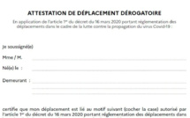 Confinement : Une attestation de déplacement numérique sera disponible dès le 6 avril